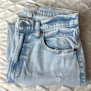 Abercrombie & Fitch The Ankle Straight Ultra High Rise Curve Love